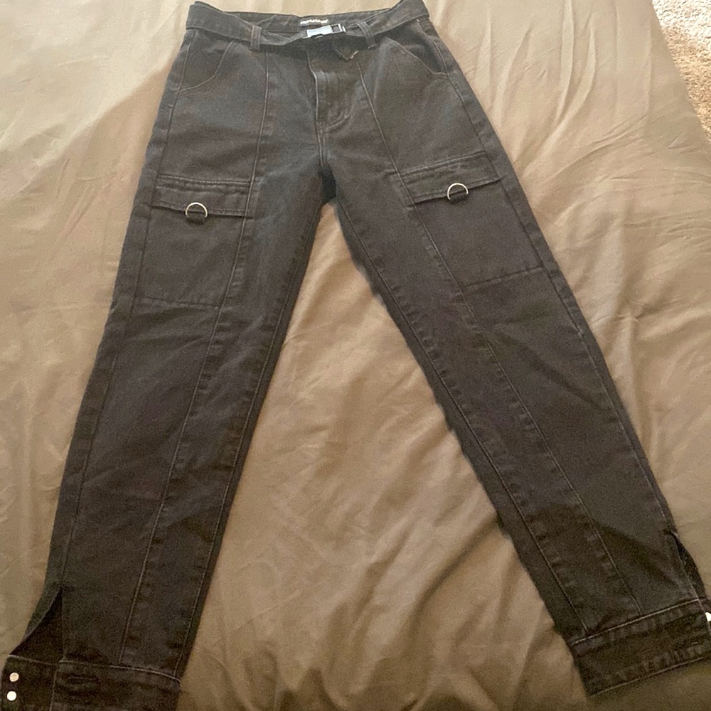 Black utility pants